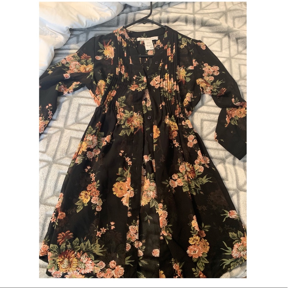 Juniors’ American Rag Hi Low Floral Duster